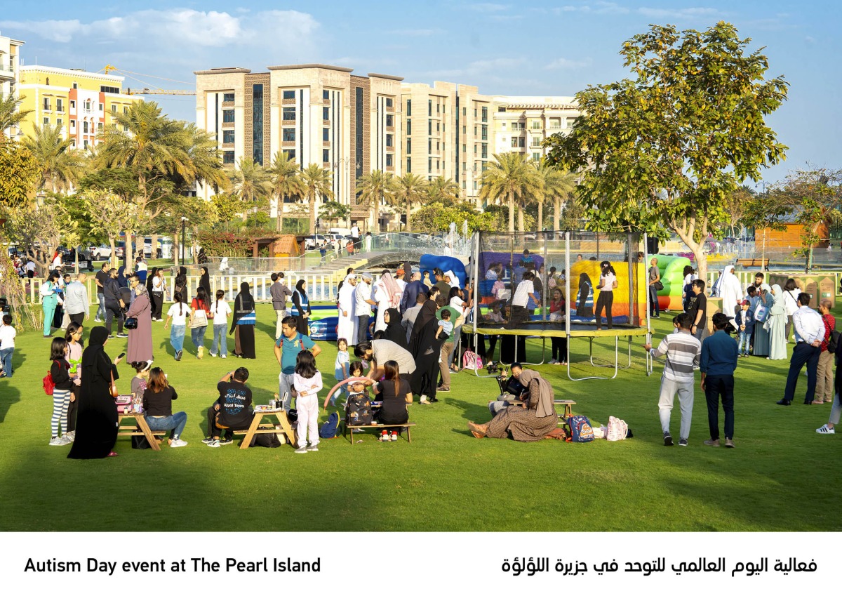 Children and families participate in activities held to mark the day at The Pearl Island.