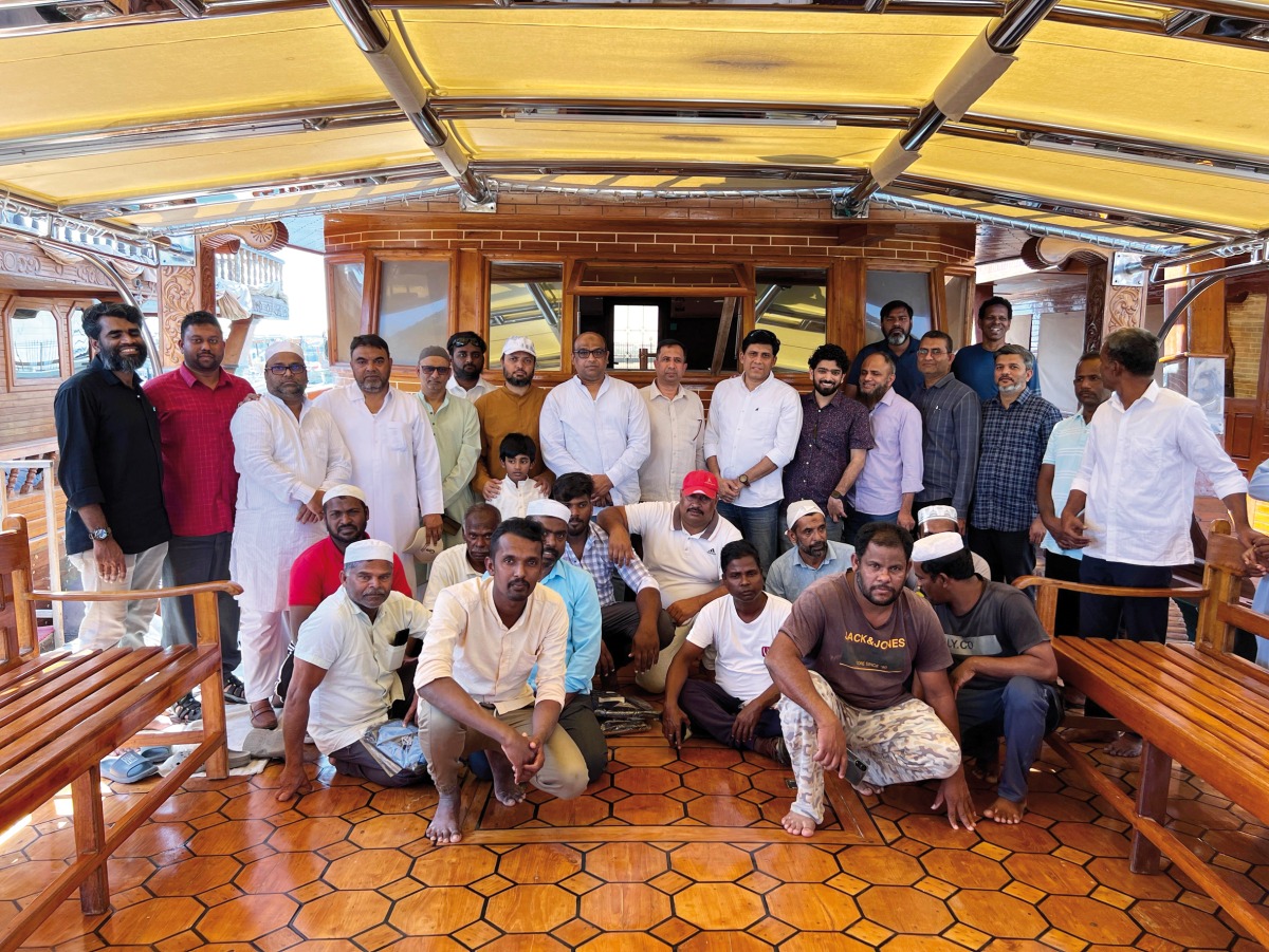 Eid gifts were distributed to about 85 deserving blue collar workers and fishermen at Old Doha Port on April 5.
