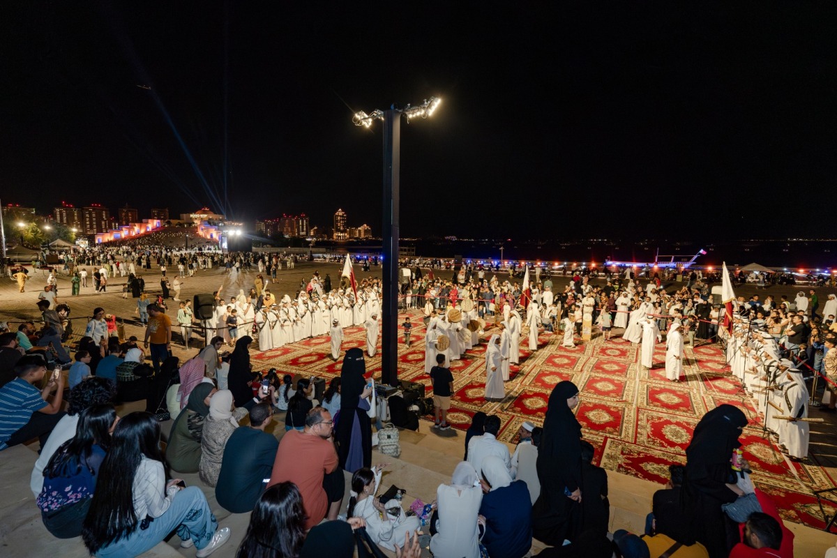  Participants during one of the Eid celebrations activities at Katara.