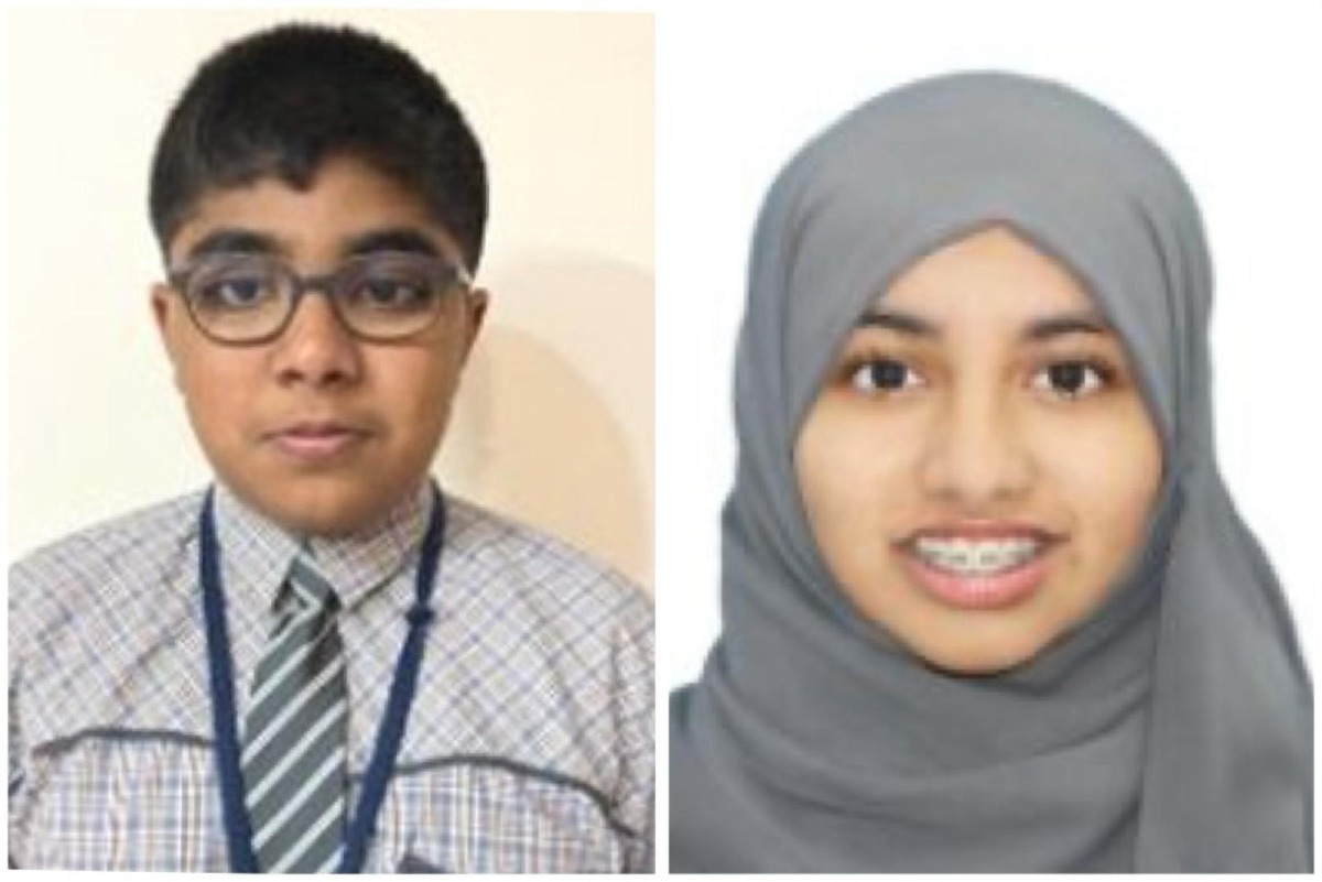 Evin Varghese Binu and Huda Zahir 