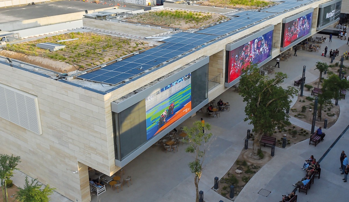 A view of Lusail International Circuit paddock.