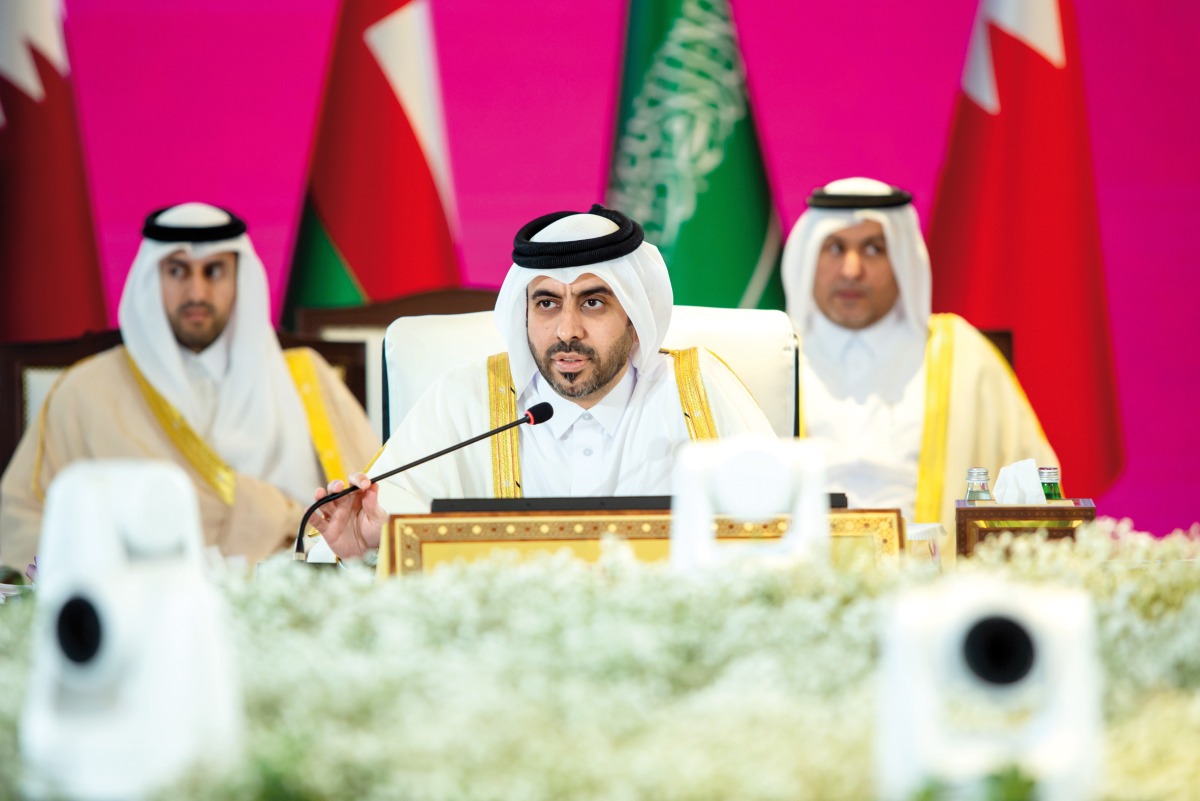 Undersecretary of the Ministry of Commerce and Industry, H E Mohammed bin Hassan Al Malki chairing the meeting.