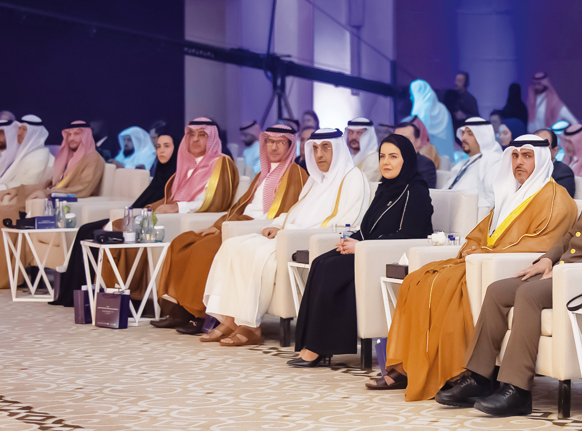 Minister of Labour and Chairman of the National Committee to Combat Human Trafficking (NCCHT) H E Dr. Ali bin Smaikh Al Marri (third right) attending a seminar in Riyadh, Saudi Arabia, yesterday. 