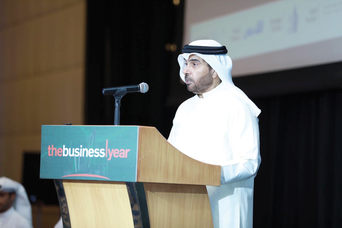 Kuwait Minister of Finance and Minister of State for Economic and Investment Affairs, H E Dr Anwar Ali Al Mudhaf addressing the gathering.