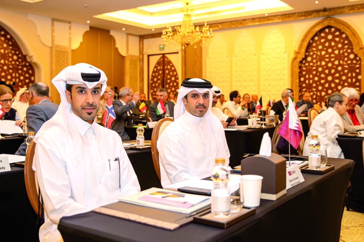 QREC Acting CEO Bader Mohammed Al Darwish (right) and Saad Al Kubaisi represented the QREC