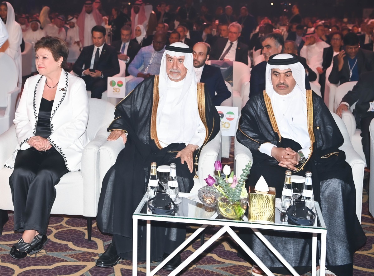 Minister of Finance H E Ali bin Ahmed Al Kuwari participated in the official celebration of the Golden Jubilee of the Islamic Development Bank Group in Riyadh.
