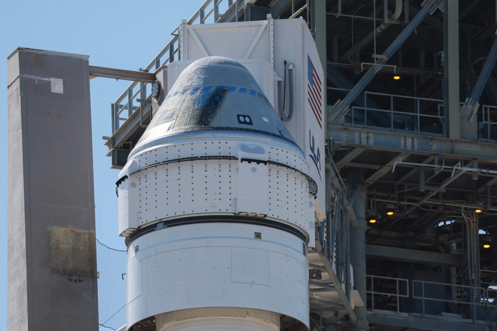 Boeing Starliner spacecraft sits atop a United Launch Alliance Atlas V rocket at Space Launch Complex 41 ahead of NASA Boeing Crew Flight Test on May 05, 2024 in Cape Canaveral, Florida. Photo by JOE RAEDLE / GETTY IMAGES NORTH AMERICA / Getty Images via AFP.