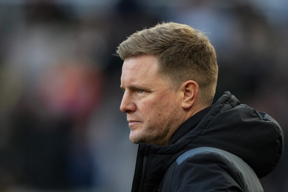 Newcastle United's English head coach Eddie Howe reacts during the English Premier League football match between Newcastle United and Nottingham Forest at St James' Park in Newcastle-upon-Tyne, north east England on December 26, 2023. Photo by ANDY BUCHANAN / AFP

