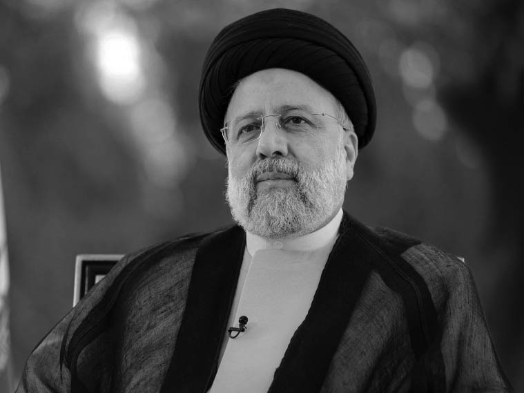 (Files) This handout picture provided by the Iranian presidency shows Iran's President Ebrahim Raisi giving the annual address to the nation for Nowruz, the Persian New Year, in Tehran on March 20, 2024. (Photo by Iranian Presidency / AFP)

