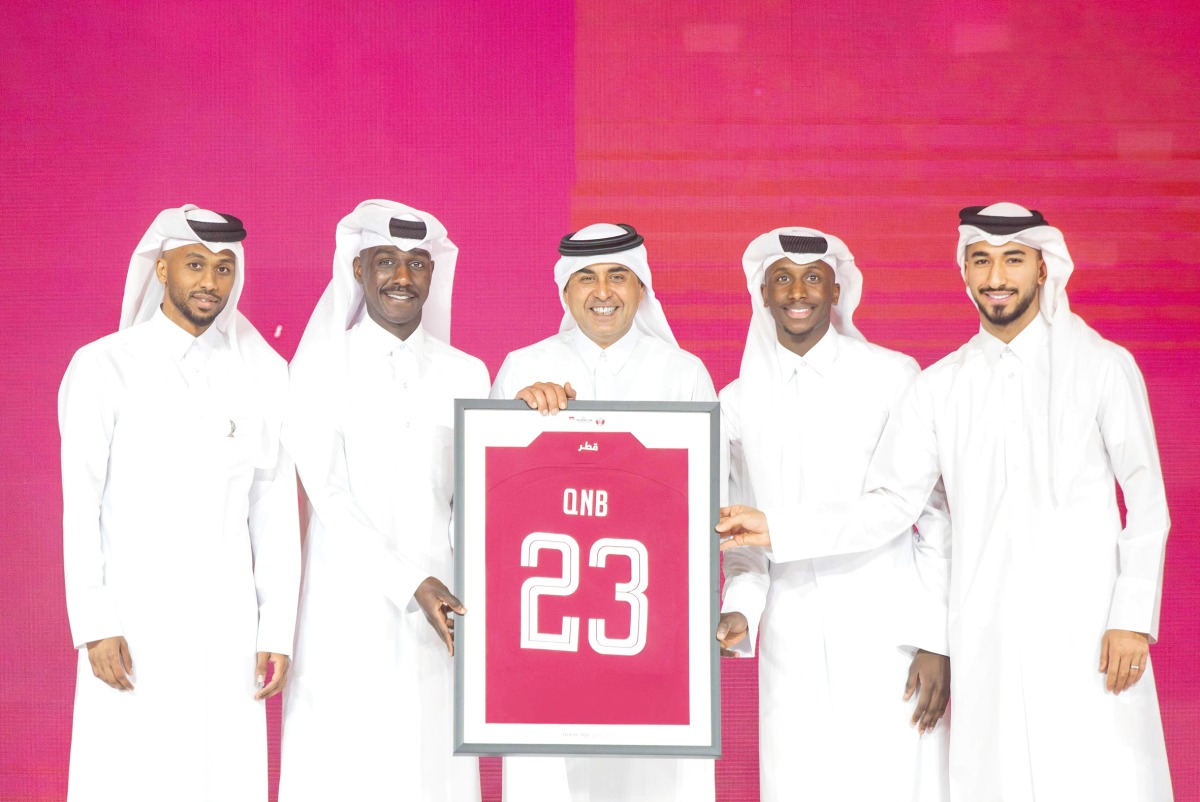 Ali Rashid Al Mohannadi, QNB Group COO with Qatar National Football team.
