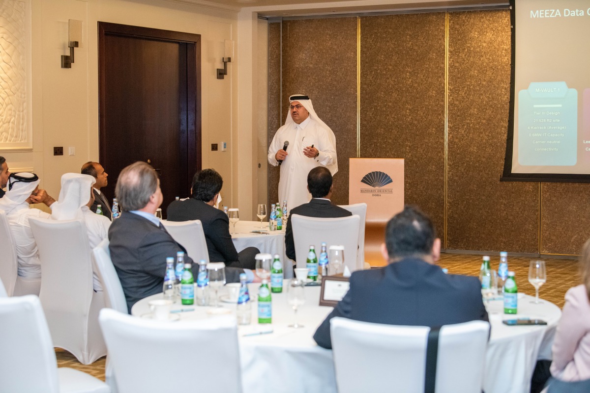 A official speaking during the roundtable event.