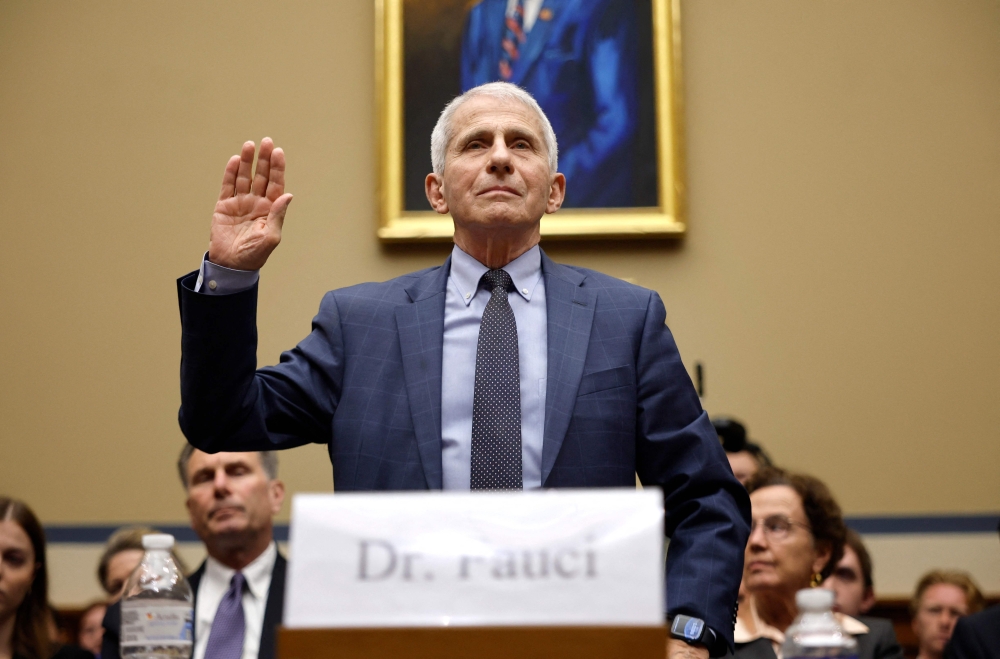 Dr. Anthony Fauci, former Director of the National Institute of Allergy and Infectious Diseases, is sworn-in before testifying before the House Oversight and Accountability Committee Select Subcommittee on the Coronavirus Pandemic at the Rayburn House Office Building on June 03, 2024 in Washington, DC. Photo by CHIP SOMODEVILLA / GETTY IMAGES NORTH AMERICA / Getty Images via AFP.