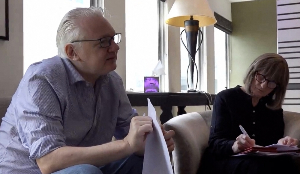 This screen shot courtesy of Wikileaks X page shows Wikileaks founder Julian Assange in London on June 24, 2024. (Photo by WikiLeaks / AFP) 