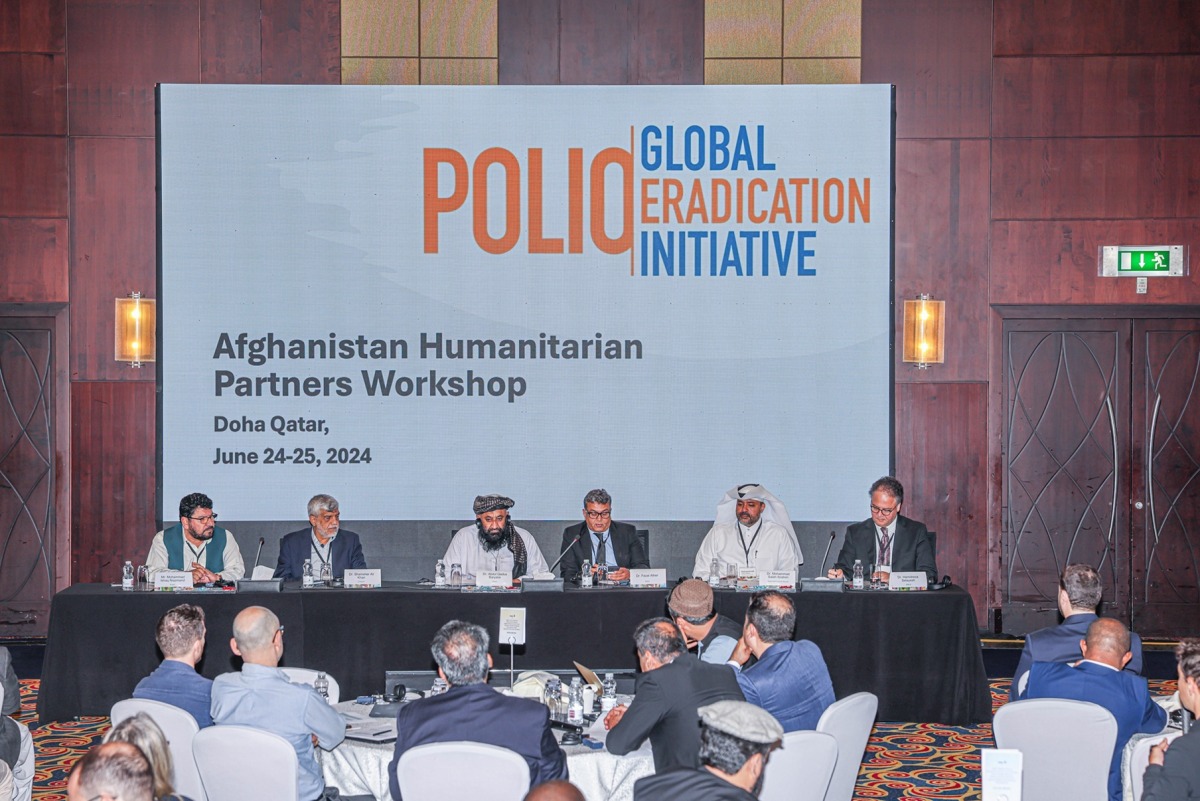 Participants during Afghanistan Humanitarian Partners Workshop in Doha, yesterday.