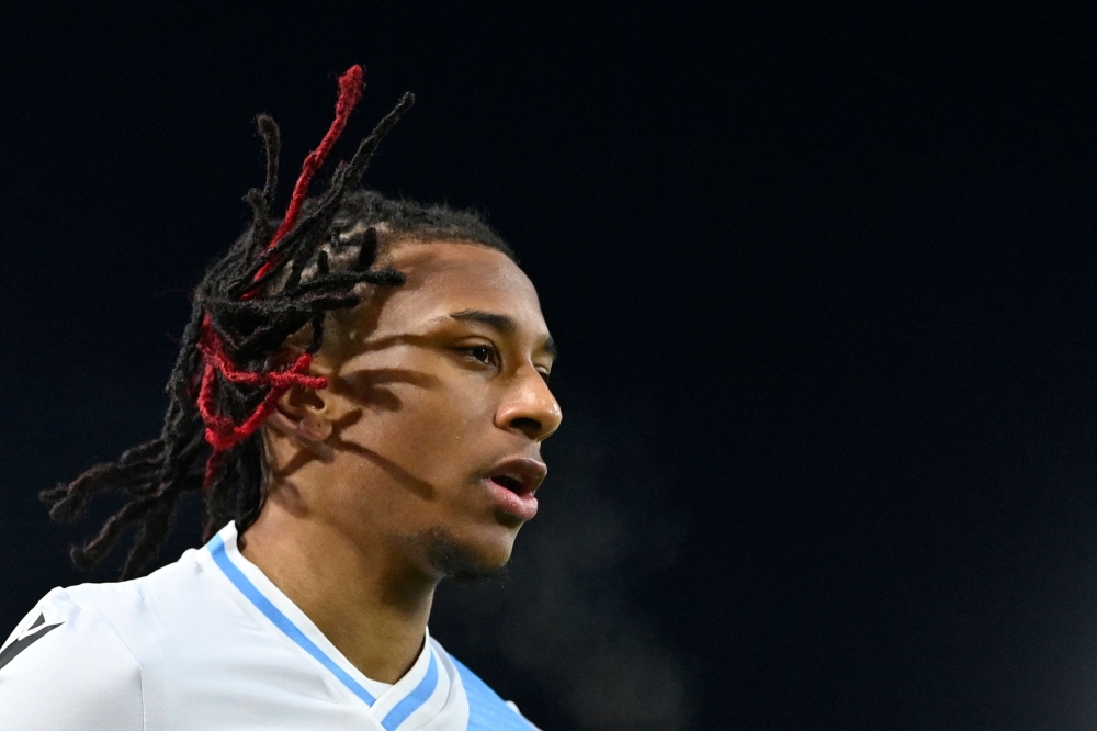 (FILES) Crystal Palace's French midfielder #07 Michael Olise reacts during the English Premier League football match between Luton Town and Crystal Palace at Kenilworth Road in Luton, north of London on November 25, 2023. (Photo by JUSTIN TALLIS / AFP)