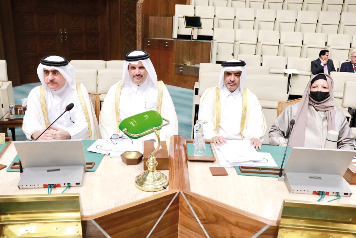 Shura Council members during the session. 