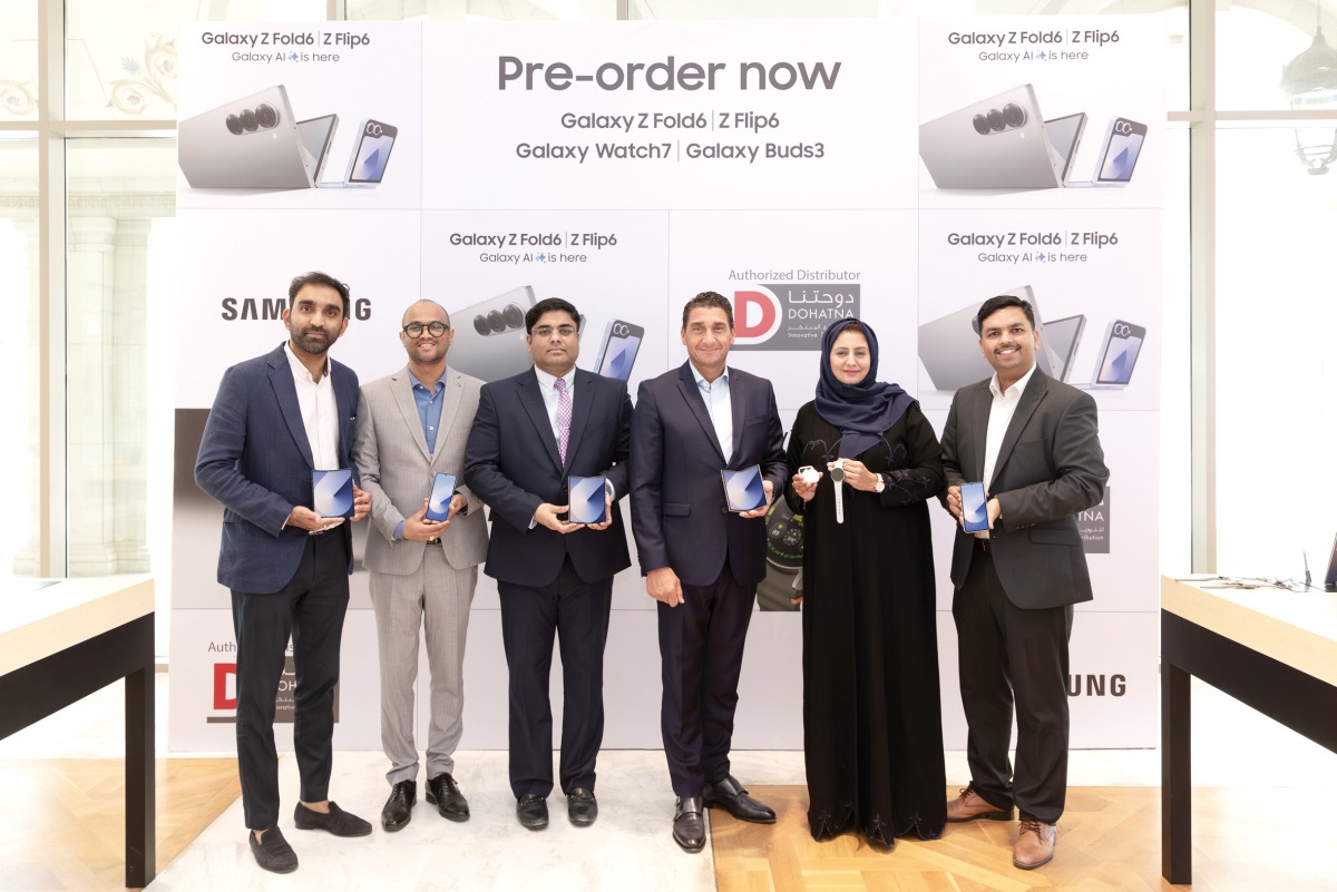Officials during the pre-order launch event.