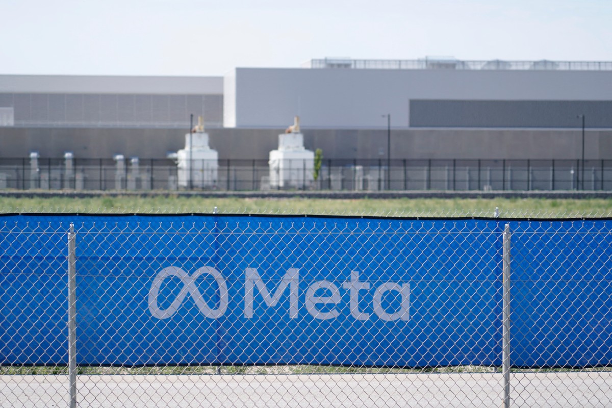 Outside view of the newly completed Meta’s Facebook data center in Eagle Mountain, Utah on July 18, 2024. Photo by GEORGE FREY / AFP