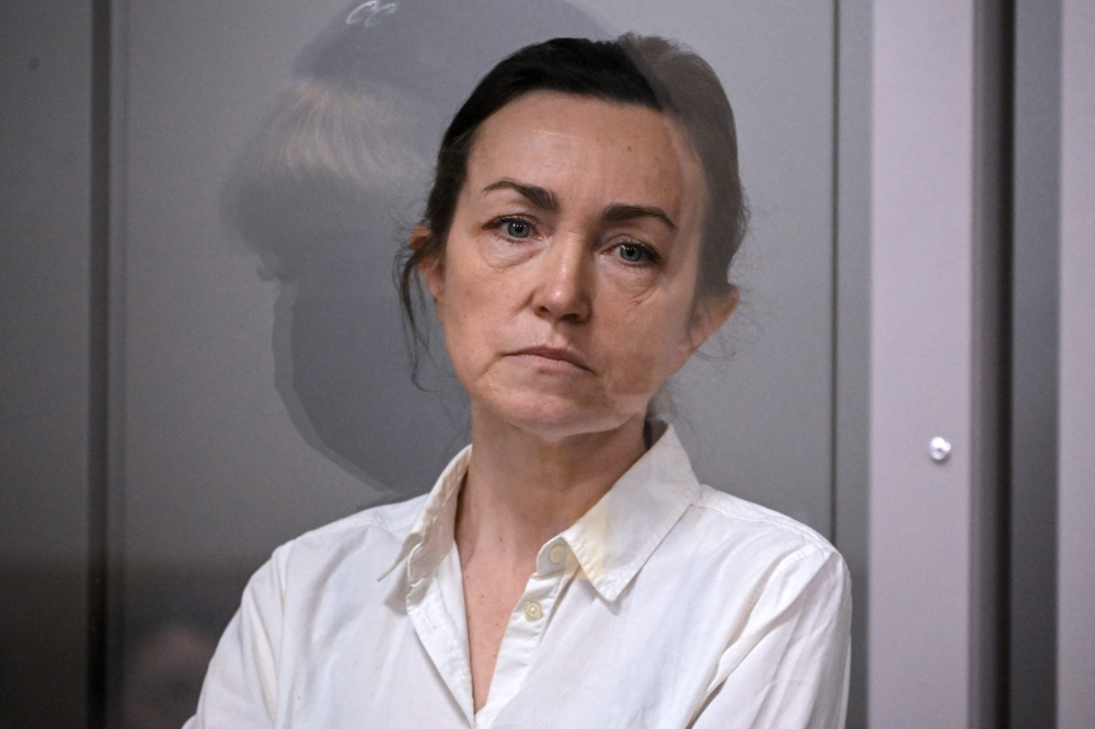 (FILES) Alsu Kurmasheva, a US-Russian journalist for Radio Free Europe/Radio Liberty (RFE/RL) who was arrested last year for failing to register as a 