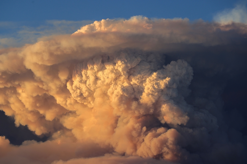 A massive pyrocumulus cloud rises from the Park Fire on July 26, 2024 near Chico, California. David McNew/Getty Images/AFP