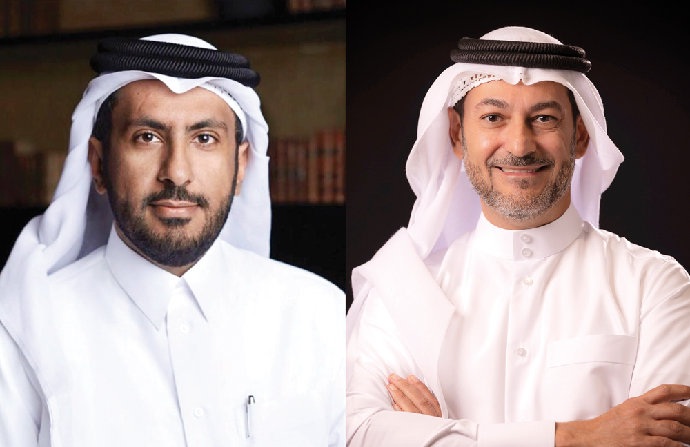 Sheikh Faisal bin Thani Al Thani (left), Chairman of Ooredoo Group and Aziz Aluthman Fakhroo, CEO of Ooredoo Group