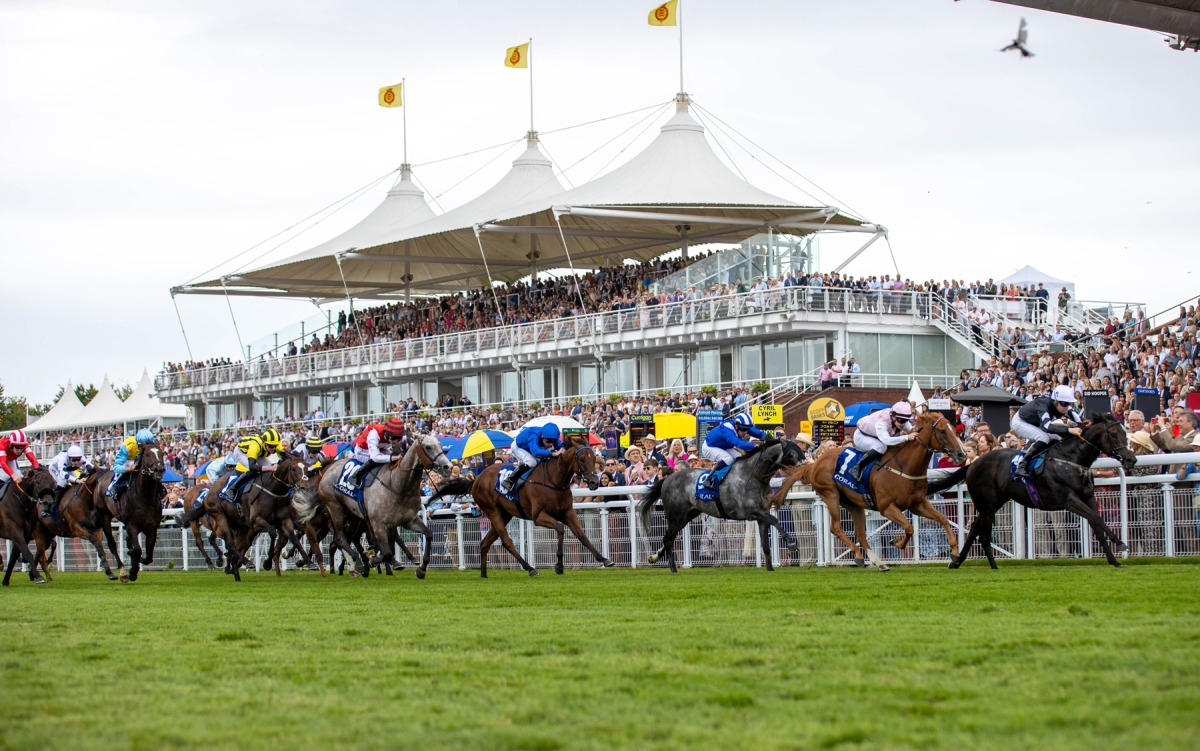 Action during the Gr 2 Qatar Lillie Langtry Stakes yesterday. PICS: Juhaim/QREC