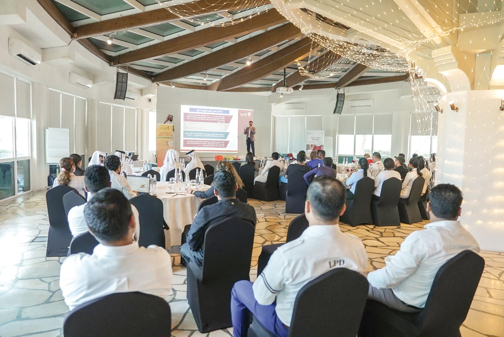 An expert giving a presentation during the workshop.