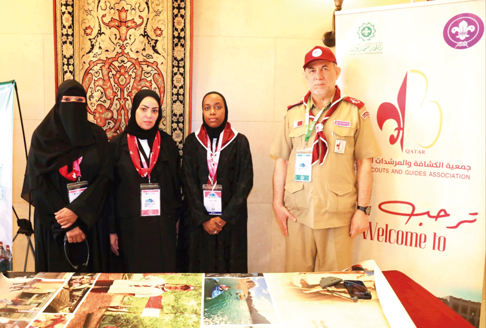 A delegation from Qatar Scouts and Guides Association is taking part in the event.
