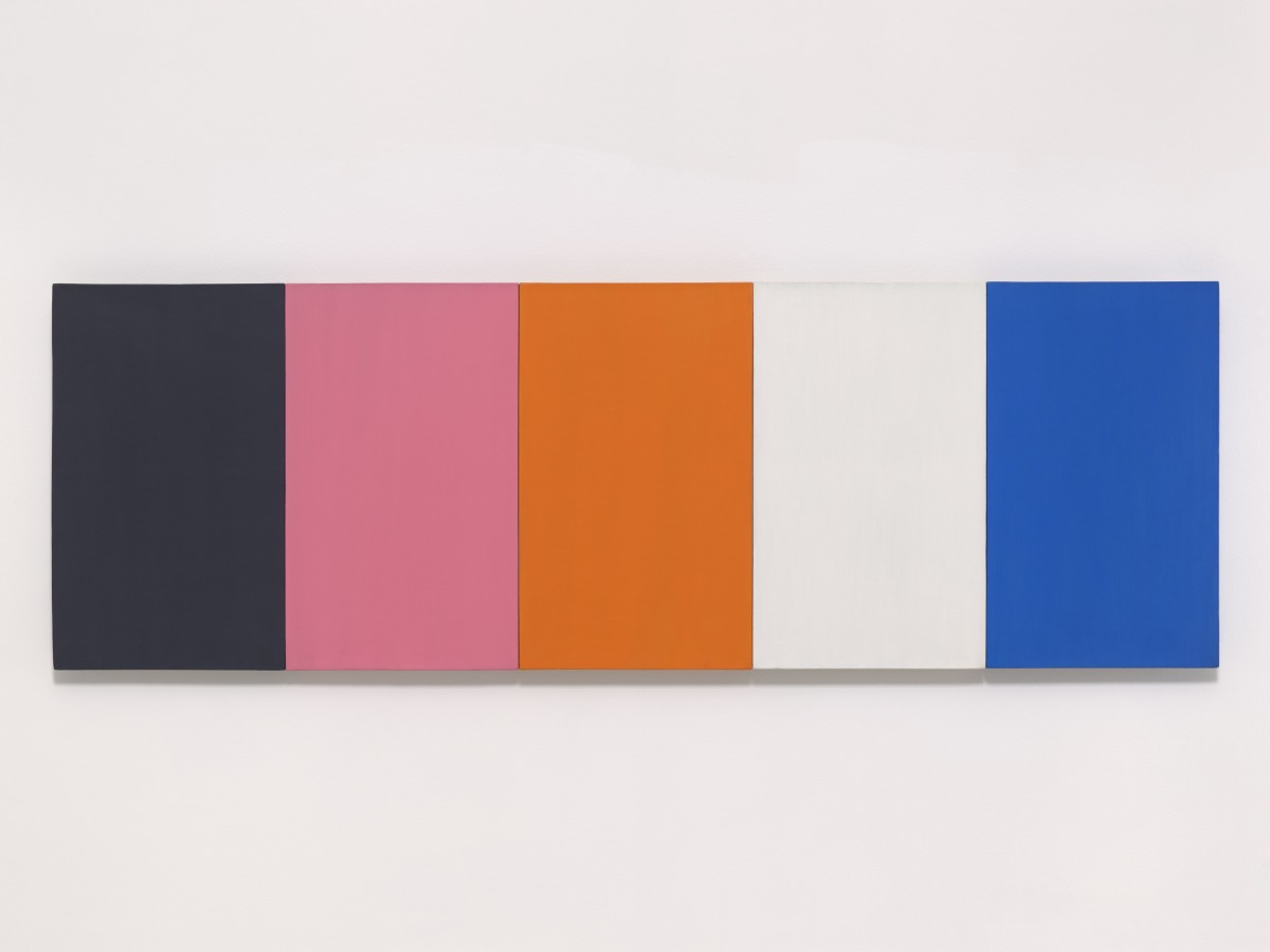 Ellsworth Kelly, Painting for a White Wall, 1952, oil on canvas, five joined panels. Glenstone Museum, Potomac, Maryland. © Ellsworth Kelly Foundation. Photo: Ron Amstutz.