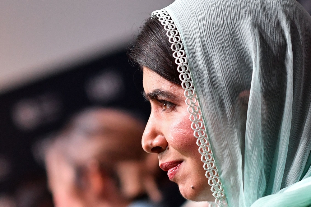 Pakistani activist and producer Malala Yousafzai attends the world premiere of 