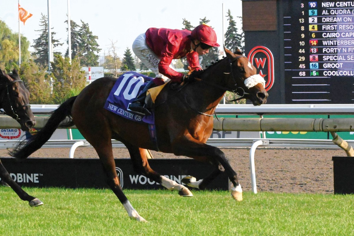 Oisin Murphy guides New Century to win at Woodbine.