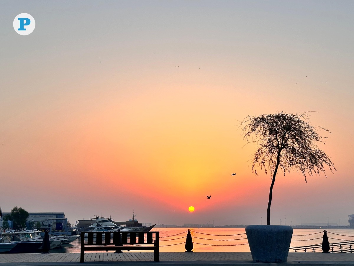 Sun rise at Mina District in Doha, clicked in the first week of September. Pic: Muhammad Shammas / The Peninsula
