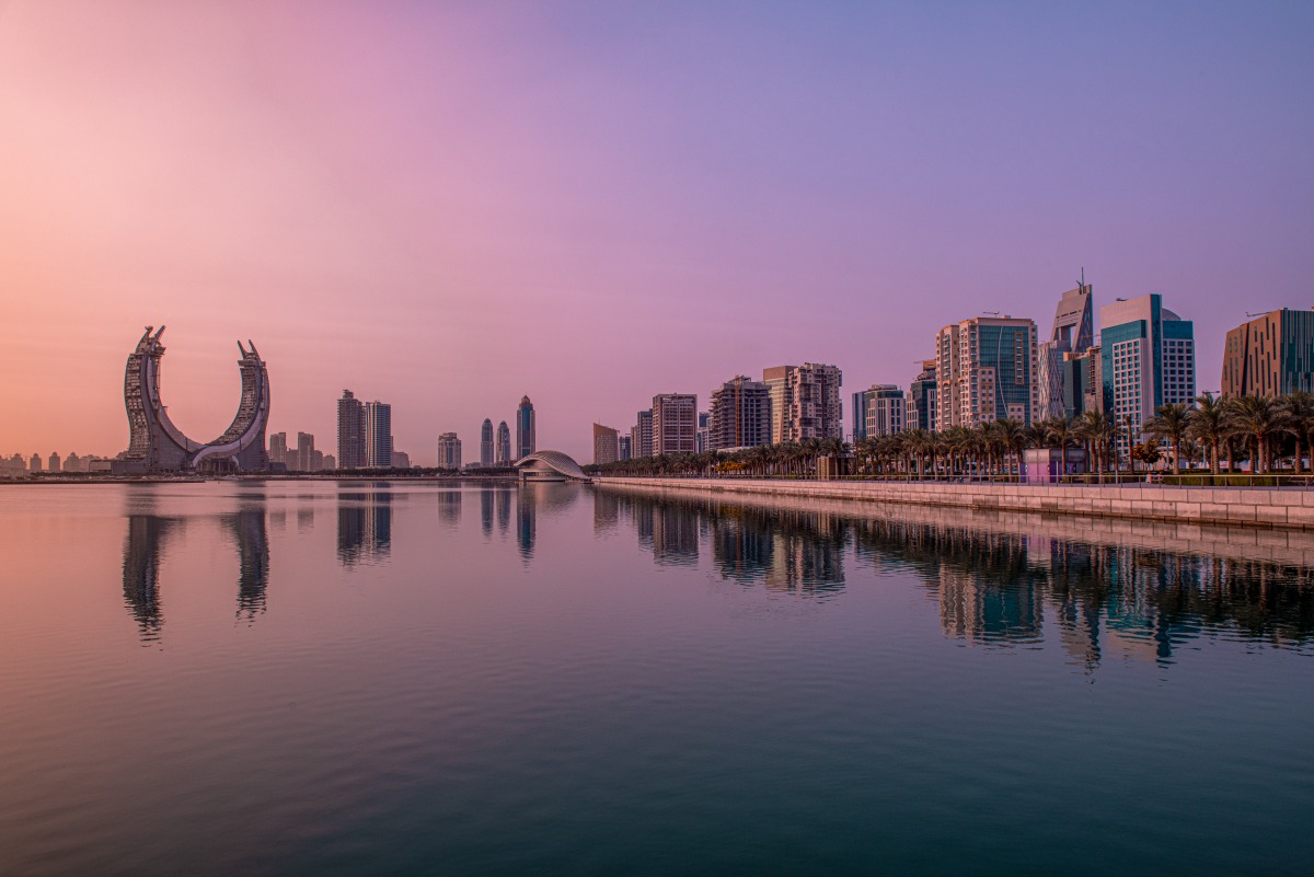 A file photo of the buildings seen in Lusail, Qatar