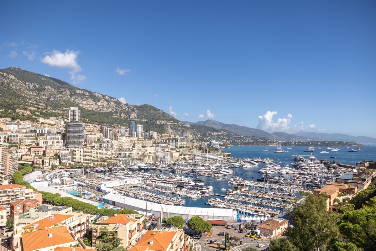 A view from the Monaco Yacht Show 2024.
