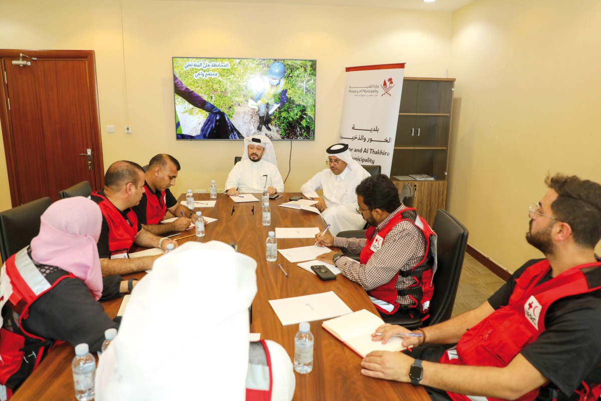 QRCS officials participating in the training course.