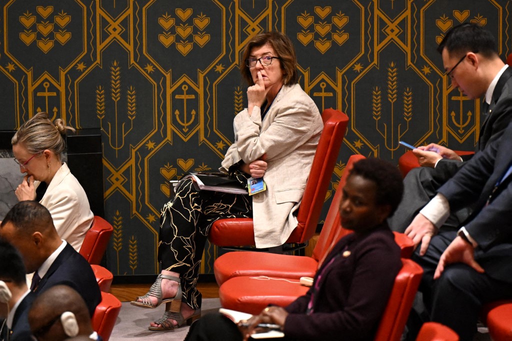 Downing Street Chief of Staff Sue Gray attends the 79th United Nations General Assembly at the United Nations Headquarters on September 25, 2024 in New York, New York. Photo by LEON NEAL / GETTY IMAGES NORTH AMERICA / Getty Images via AFP.