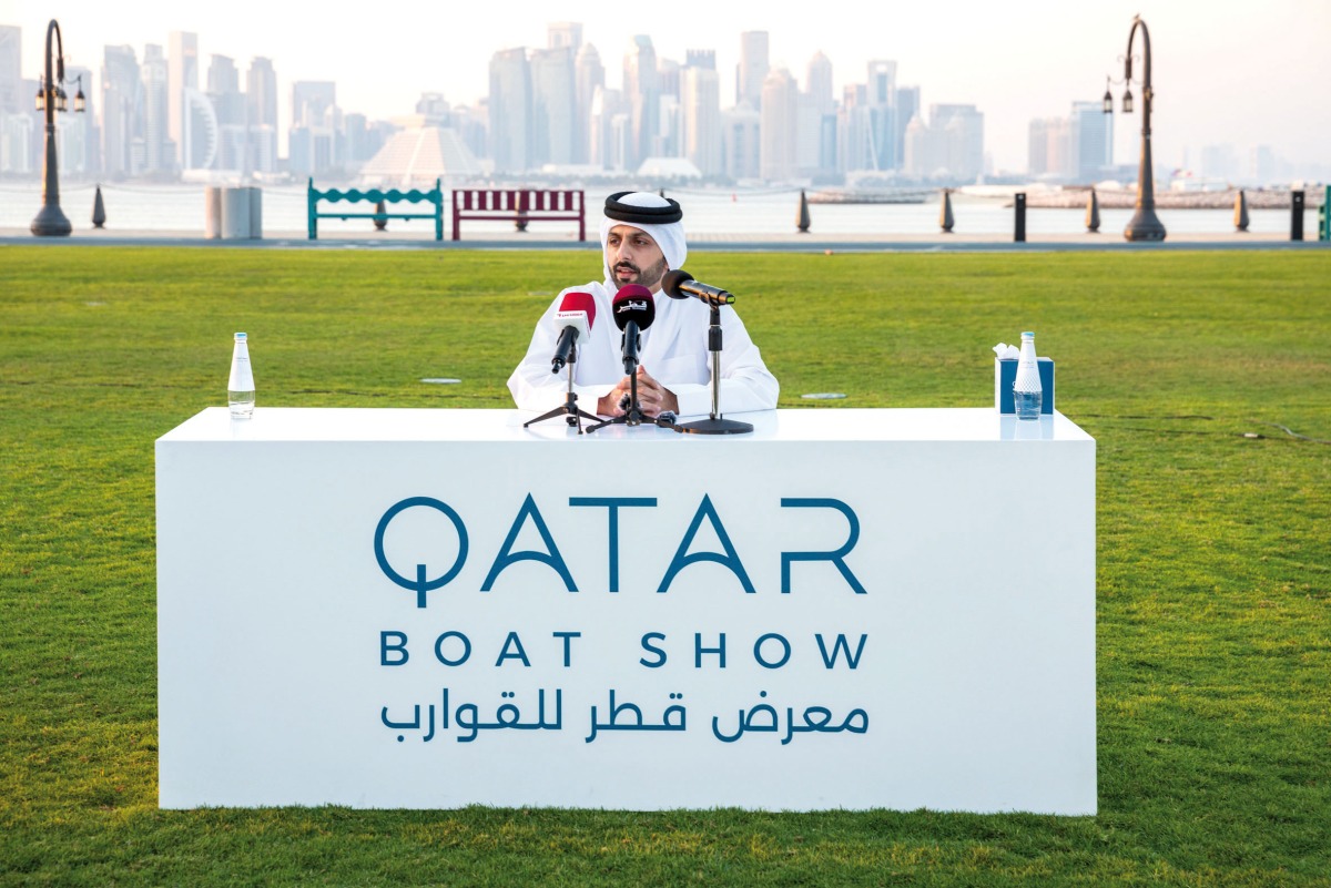Old Doha Port CEO and Chairman of the Organizing Committee of the Qatar Boat Show 2024 Mohammed Abdulla Al Mulla 