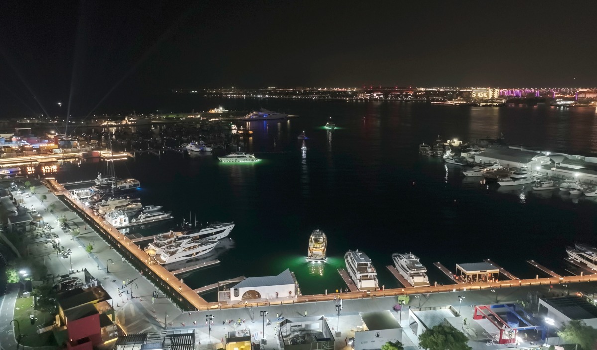 Gulf Craft Fleet in Old Doha Port for Qatar Boat Show 2024