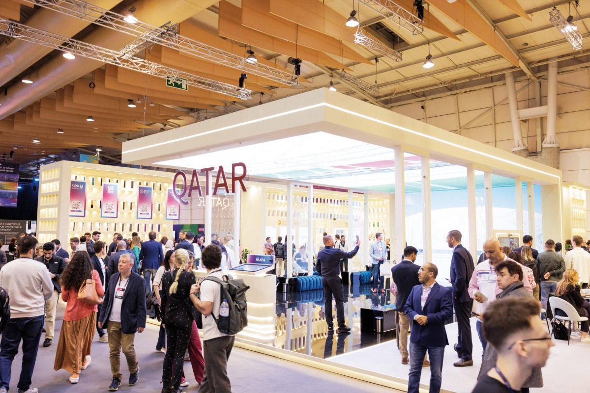 Qatar's pavilion at the summit. 