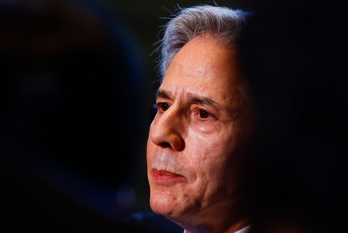 US Secretary of State Antony Blinken delivers remarks after a meeting with Japanese Prime Minister Shigeru Ishiba at Ishiba's official residence in Tokyo on January 7, 2025. (Photo by Issei Kato / POOL / AFP)
