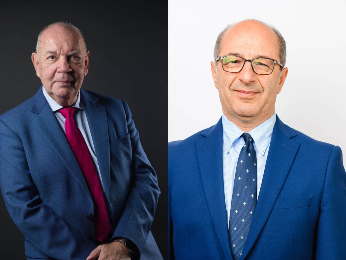 The Executive Director of Qatar Philharmonic Orchestra, Kurt Meister (left) and Director of Qatar Music Academy on QPO-QMA Concert, Zlatan Fazlic 