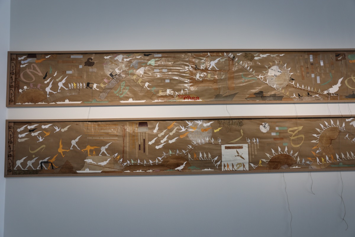 Installations at the exhibition.