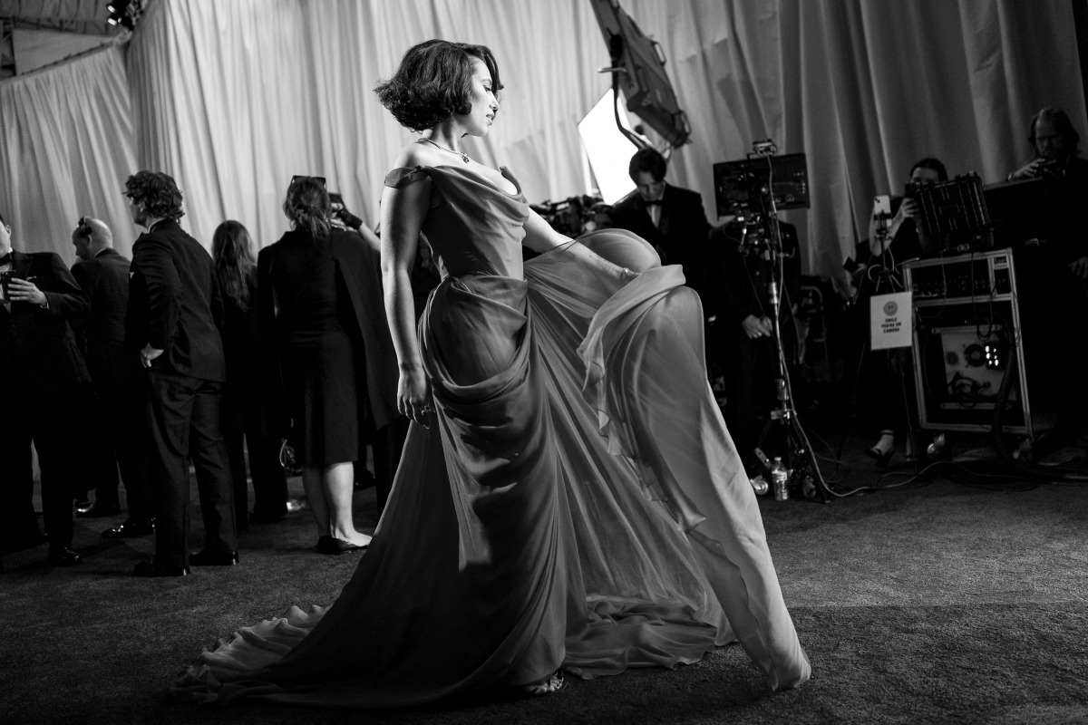 Raye attends the 97th annual Oscars at Ovation Hollywood on March 02, 2025 in Hollywood, California. Emma McIntyre/Getty Images/AFP