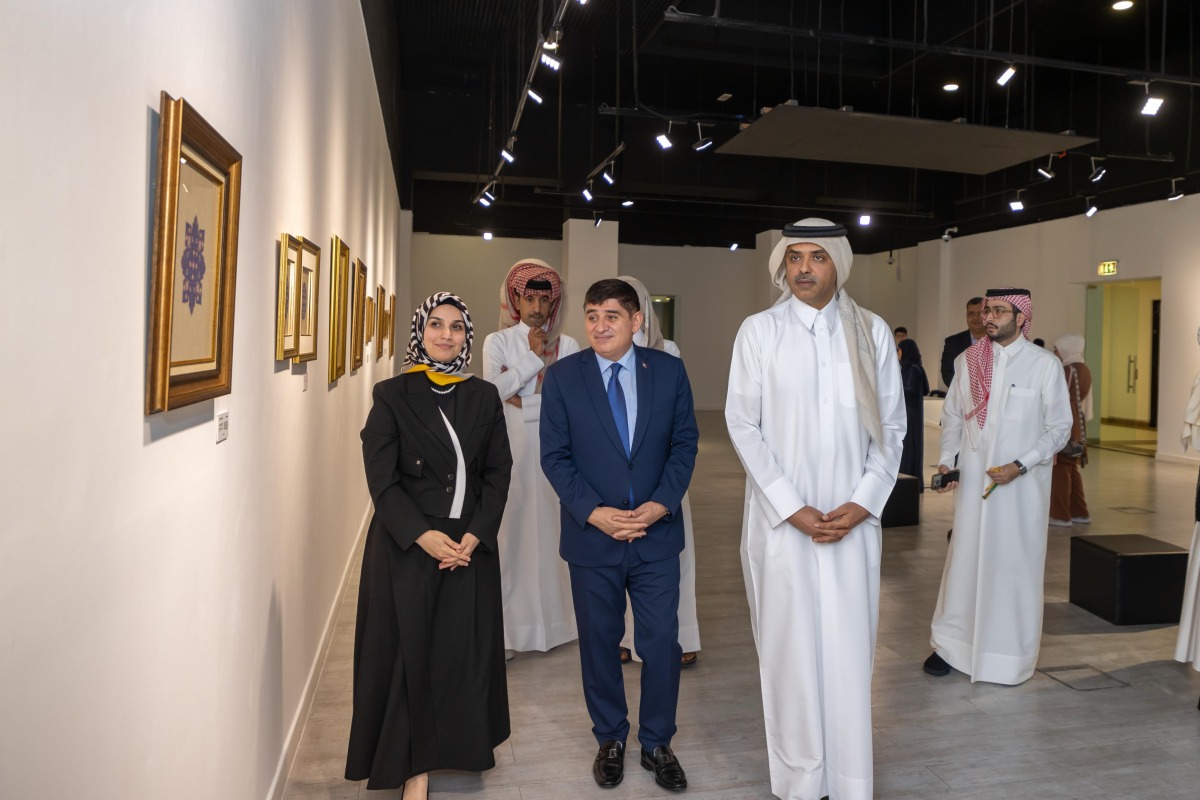 Ambassador of Turkiye to Qatar H E Dr. Mustafa Goksu and other officials at the launch. 