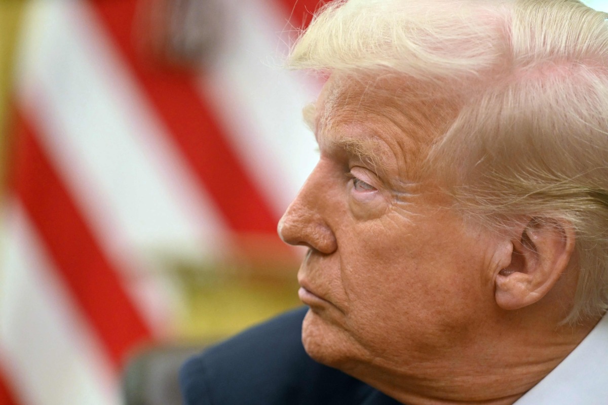 US President Donald Trump speaks from the Oval Office of the White House in Washington, DC, on March 7, 2025. (Photo by Jim WATSON / AFP)
