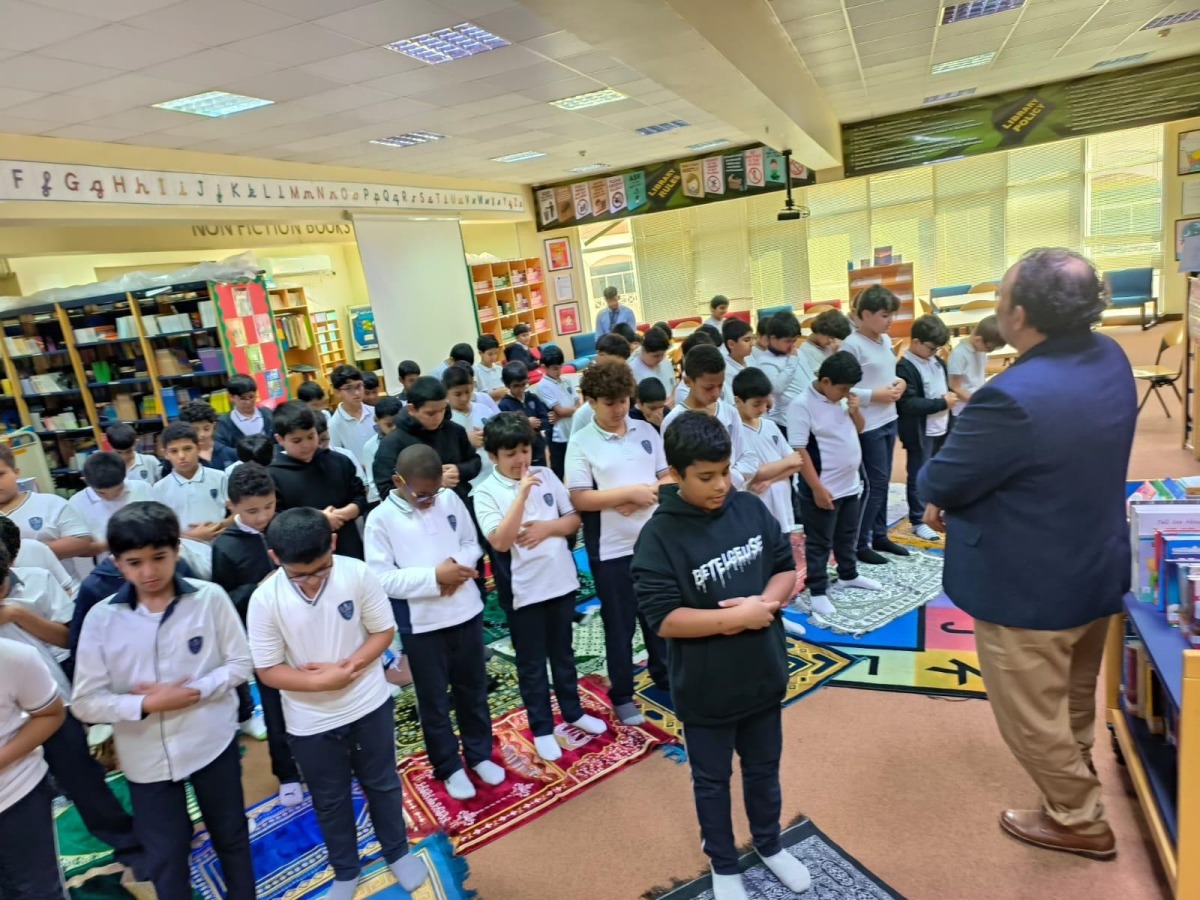 Students taking part in a Ramadan activity by the ministry.