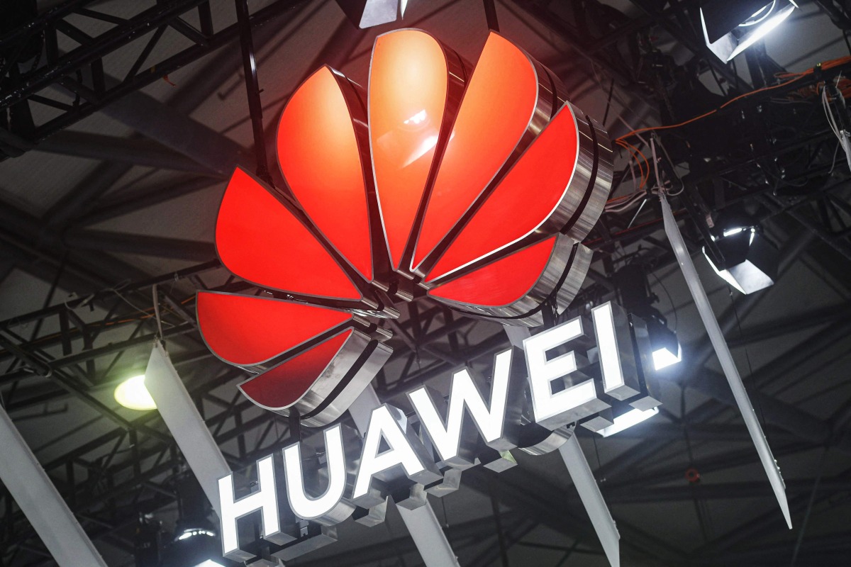 A Huawei logo is seen at the Mobile World Congress (MWC) in Shanghai on June 26, 2024. Photo by AFP