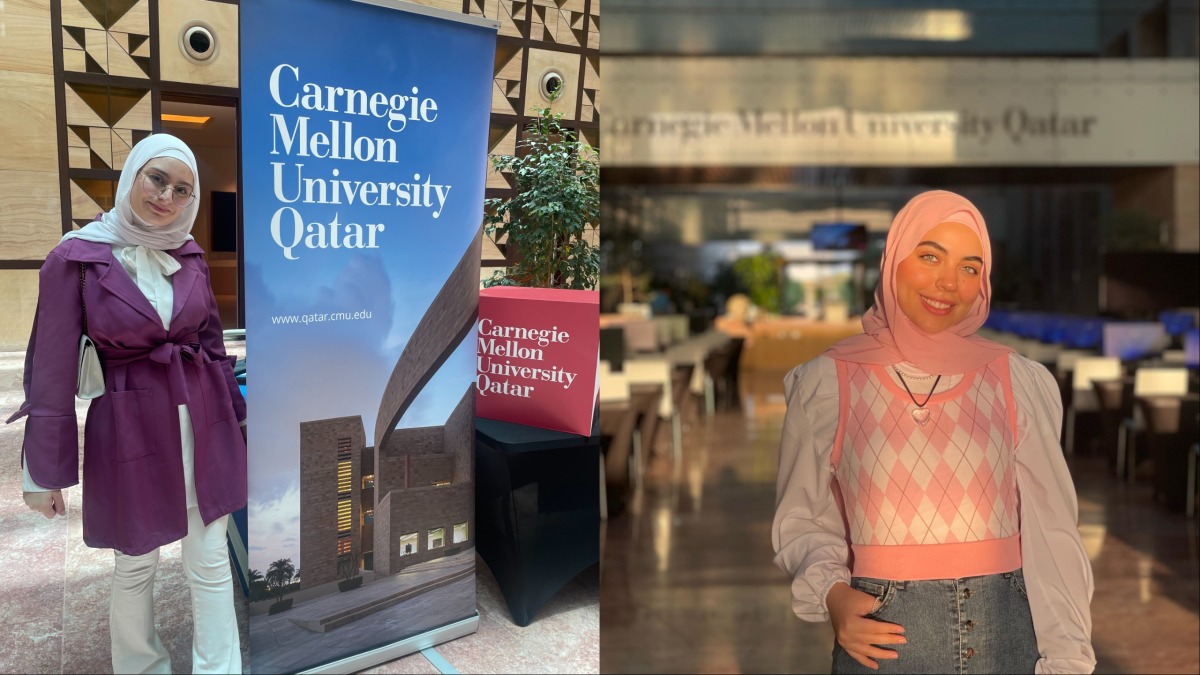 From left: Mona Jamal and Reem El Hadka