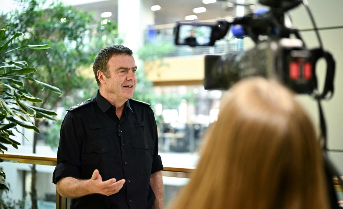 Border Force director general Phil Douglas gives an interview to AFP in London, on April 1, 2025. Photo by Ben STANSALL / AFP