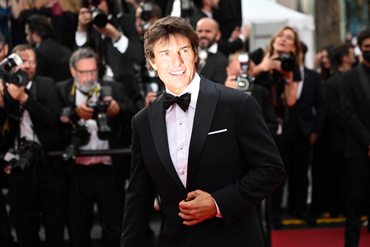 US actor and producer Tom Cruise arrives for the screening of the film 